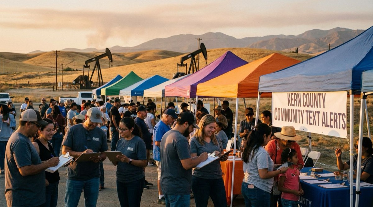 Community volunteers in Kern County, California