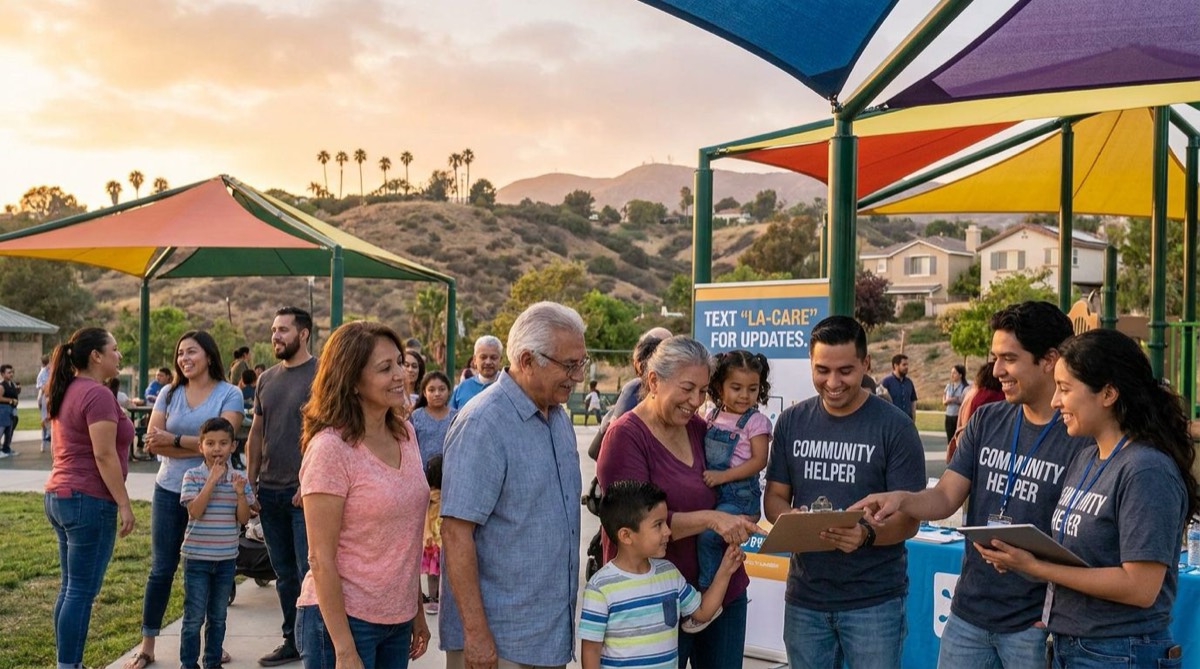 Community volunteers in Los Angeles County, California