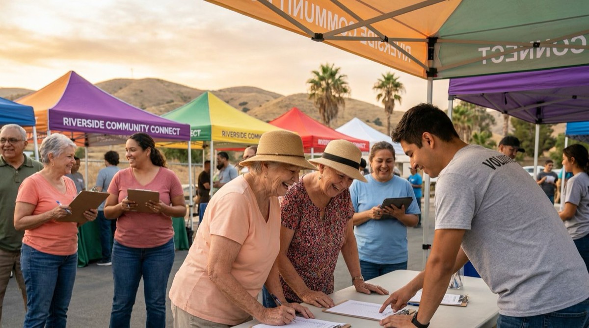 Community volunteers in Riverside County, California