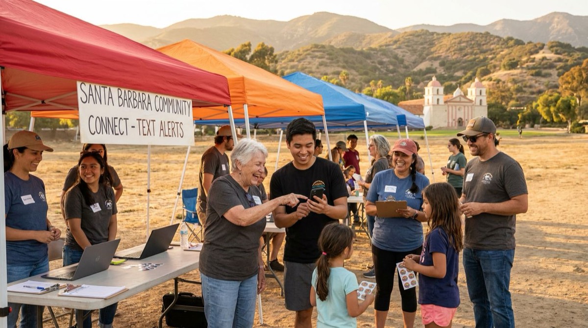 Community volunteers in Santa Barbara County, California